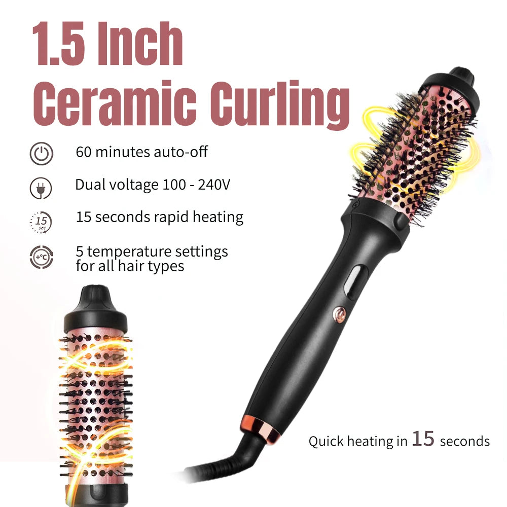 GlossyWave™ 2-in-1 Hair Styling Brush