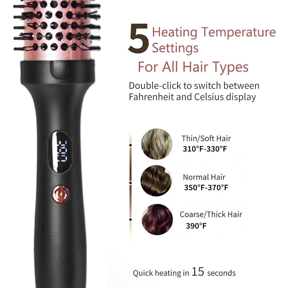 GlossyWave™ 2-in-1 Hair Styling Brush