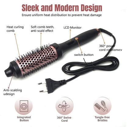 GlossyWave™ 2-in-1 Hair Styling Brush